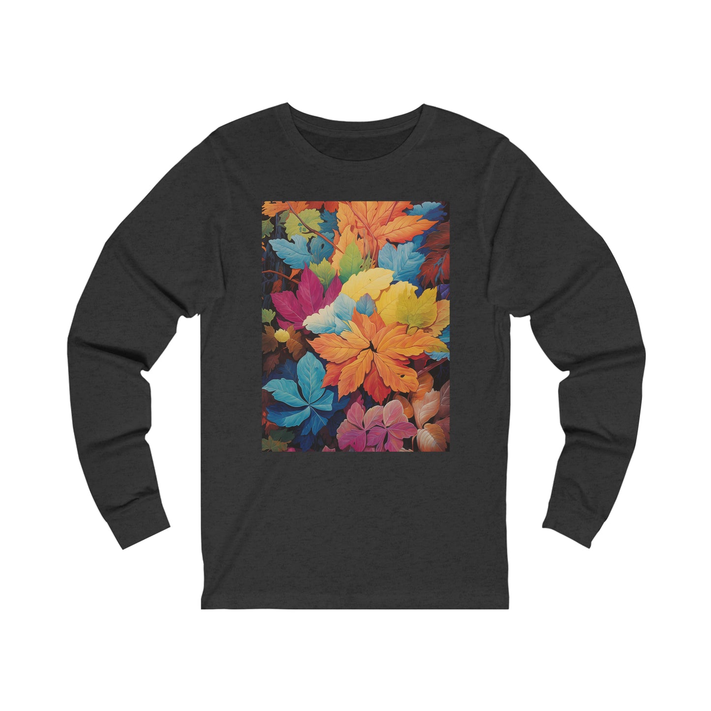 Colorful Fall Leaves Unisex Jersey Long Sleeve Tee