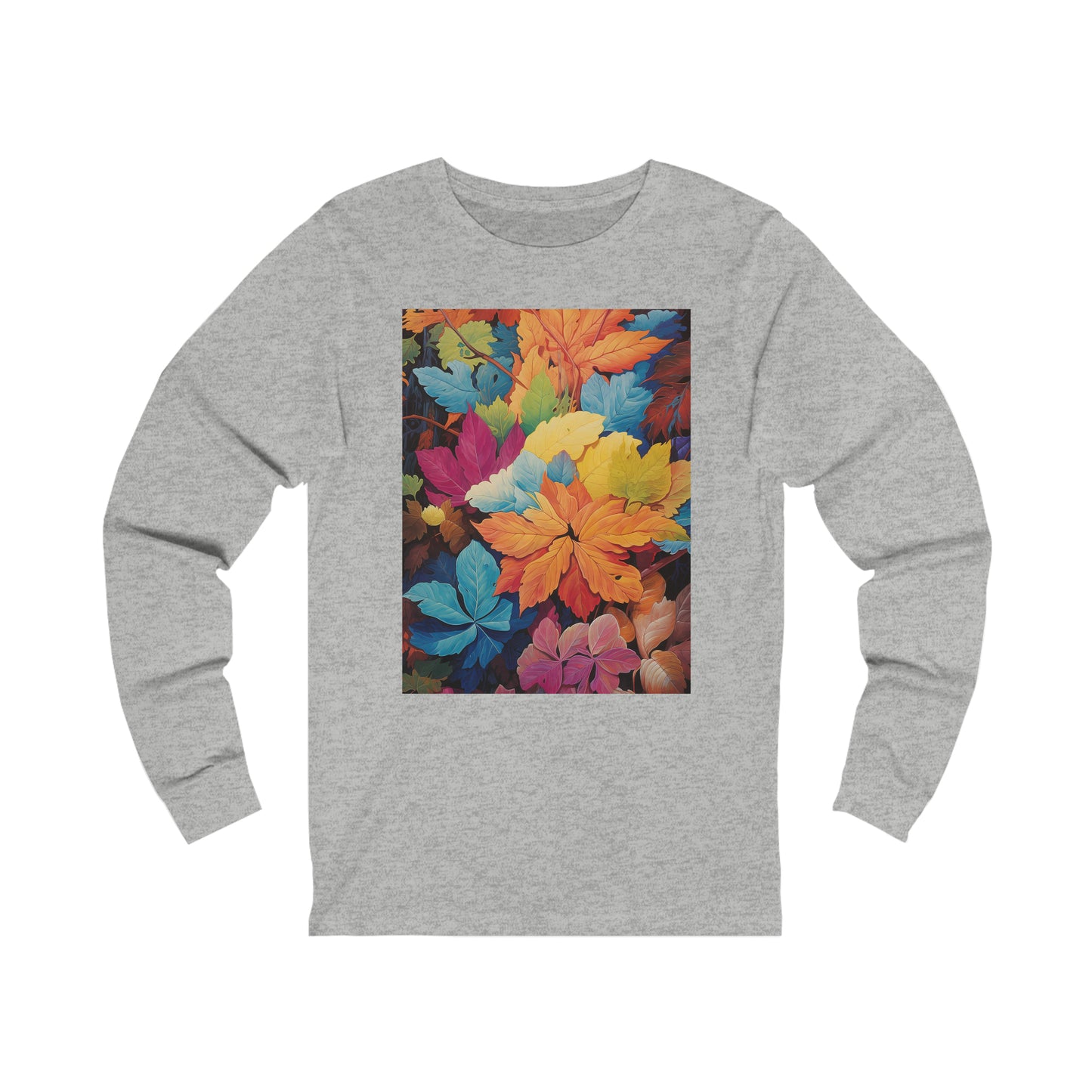 Colorful Fall Leaves Unisex Jersey Long Sleeve Tee