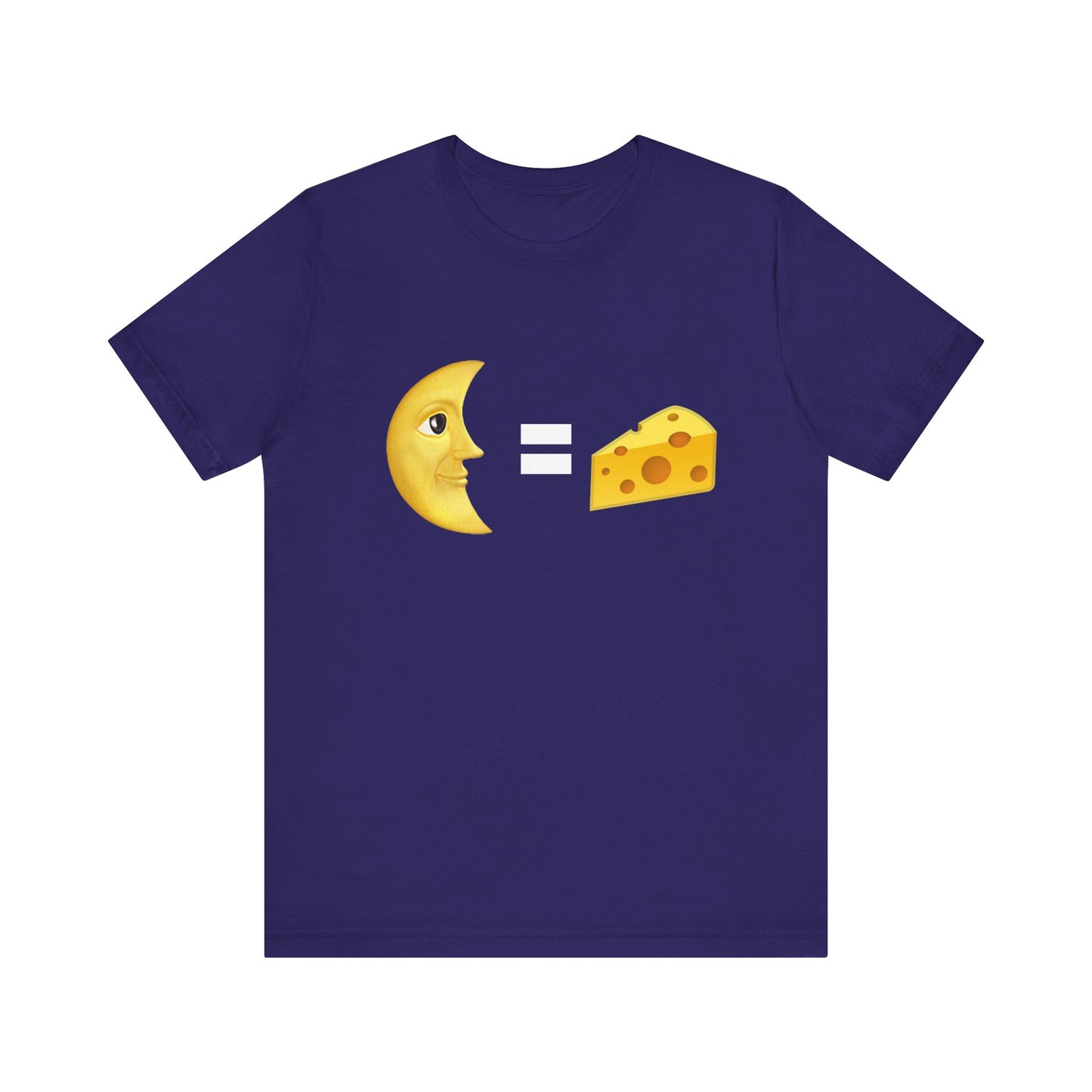 Funny Cheese & Moon Graphic Unisex Tee - Perfect for Food Lovers