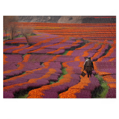 Saffron Fields  Jigsaw Puzzle (30, 110, 252, 500,1000-Piece)