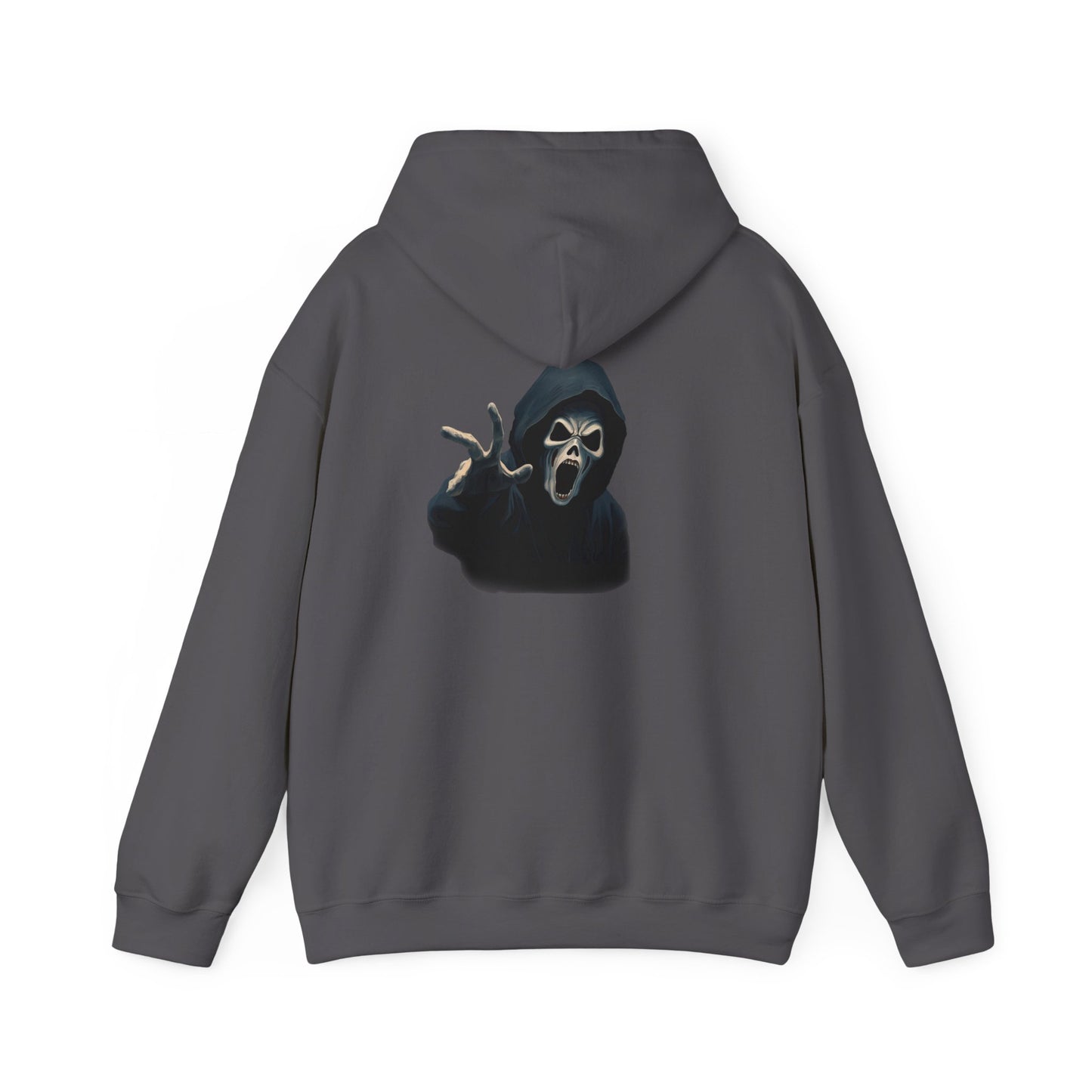 Scary Creeper Back Print Hoodie Sweatshirt