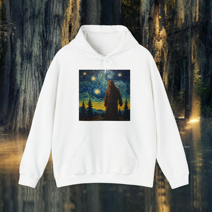 Big Foot Starry Night Unisex Heavy Blend™ Hooded Sweatshirt