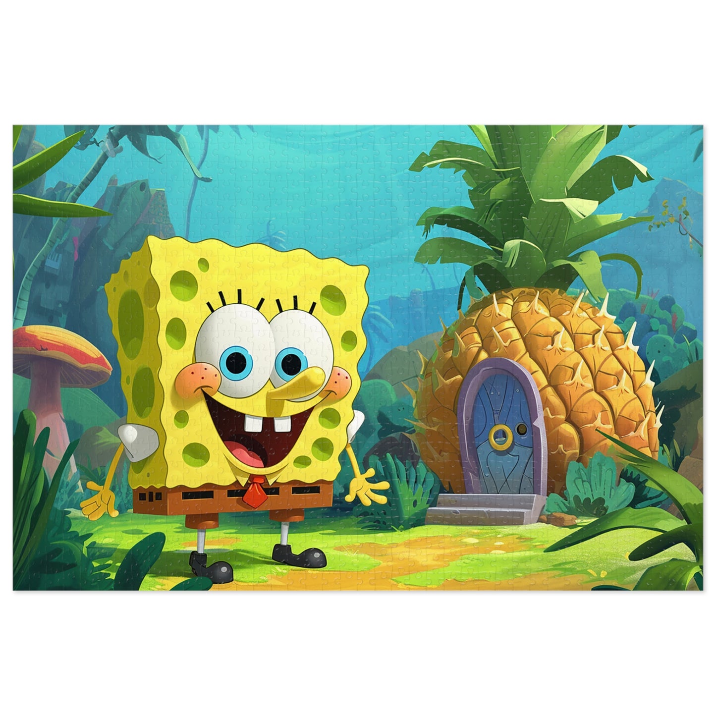 Who Lives in A Pineapple Under the sea? Jigsaw Puzzle (30, 110, 252, 500,1000-Piece)