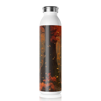 Autumn Anime Scene Slim Water Bottle