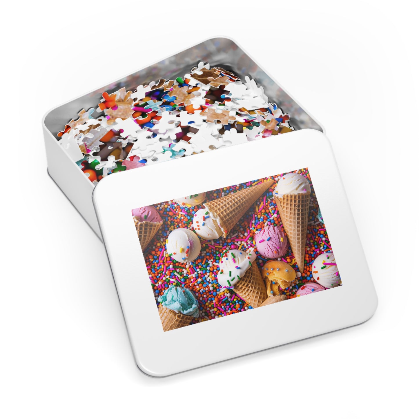 Ice Cream and Sprinkles  Jigsaw Puzzle (30, 110, 252, 500,1000-Piece)