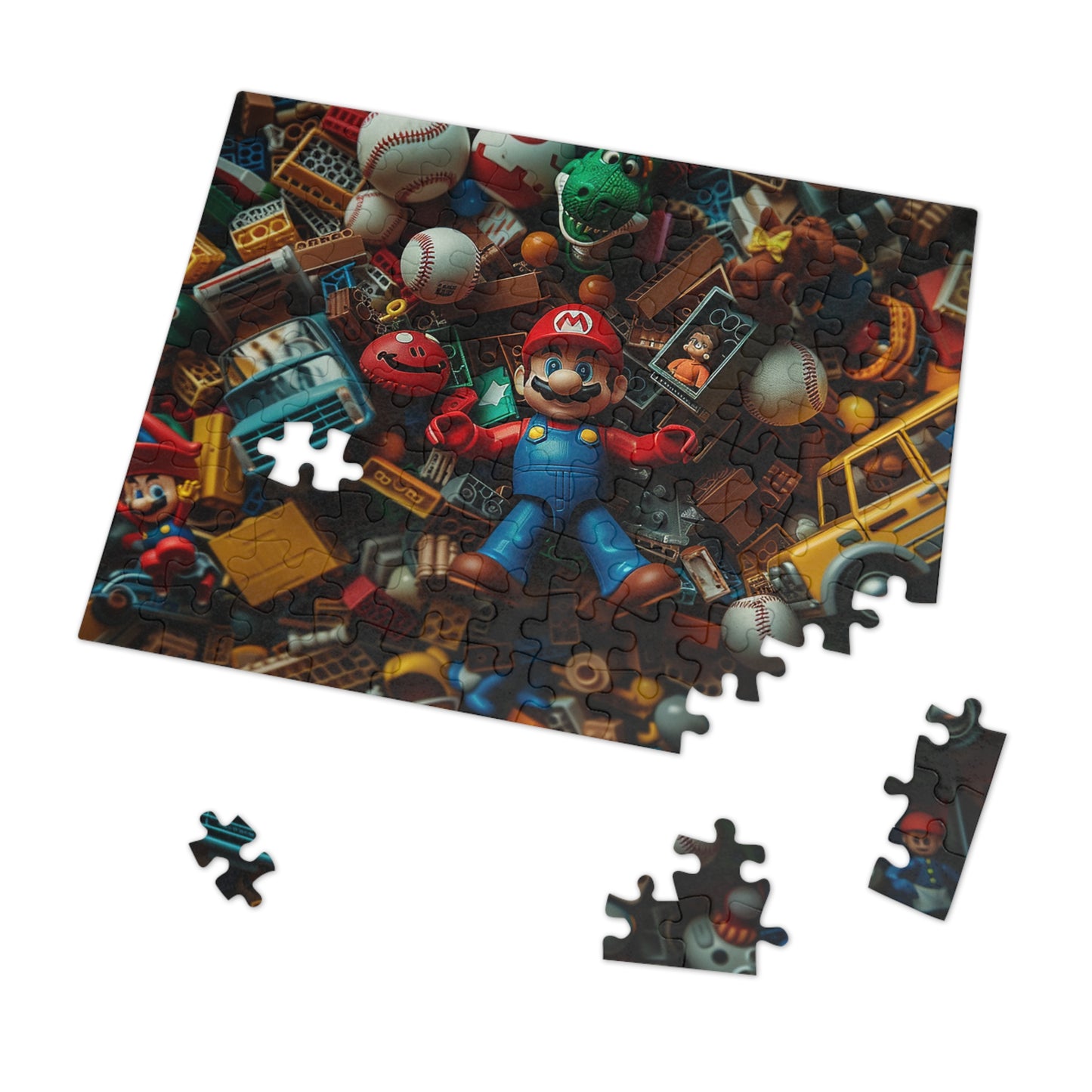 Mario and Toys  Jigsaw Puzzle (30, 110, 252, 500,1000-Piece)