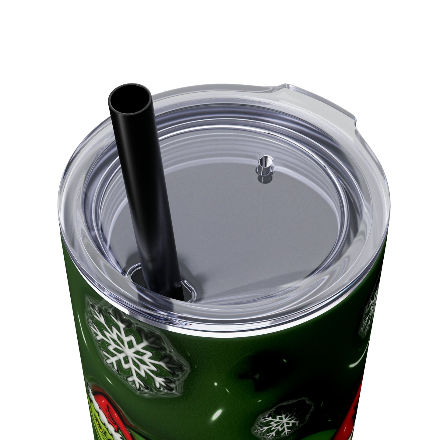 Mr Grinch  Skinny Tumbler with Straw, 20oz