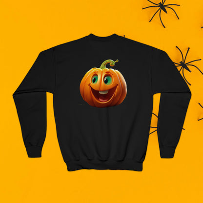 PERSONALIZED Double Sided Print, Halloween Sweatshirt for Kids, Halloween Sweatshirt, Funny Halloween, Youth Crewneck Sweatshirt