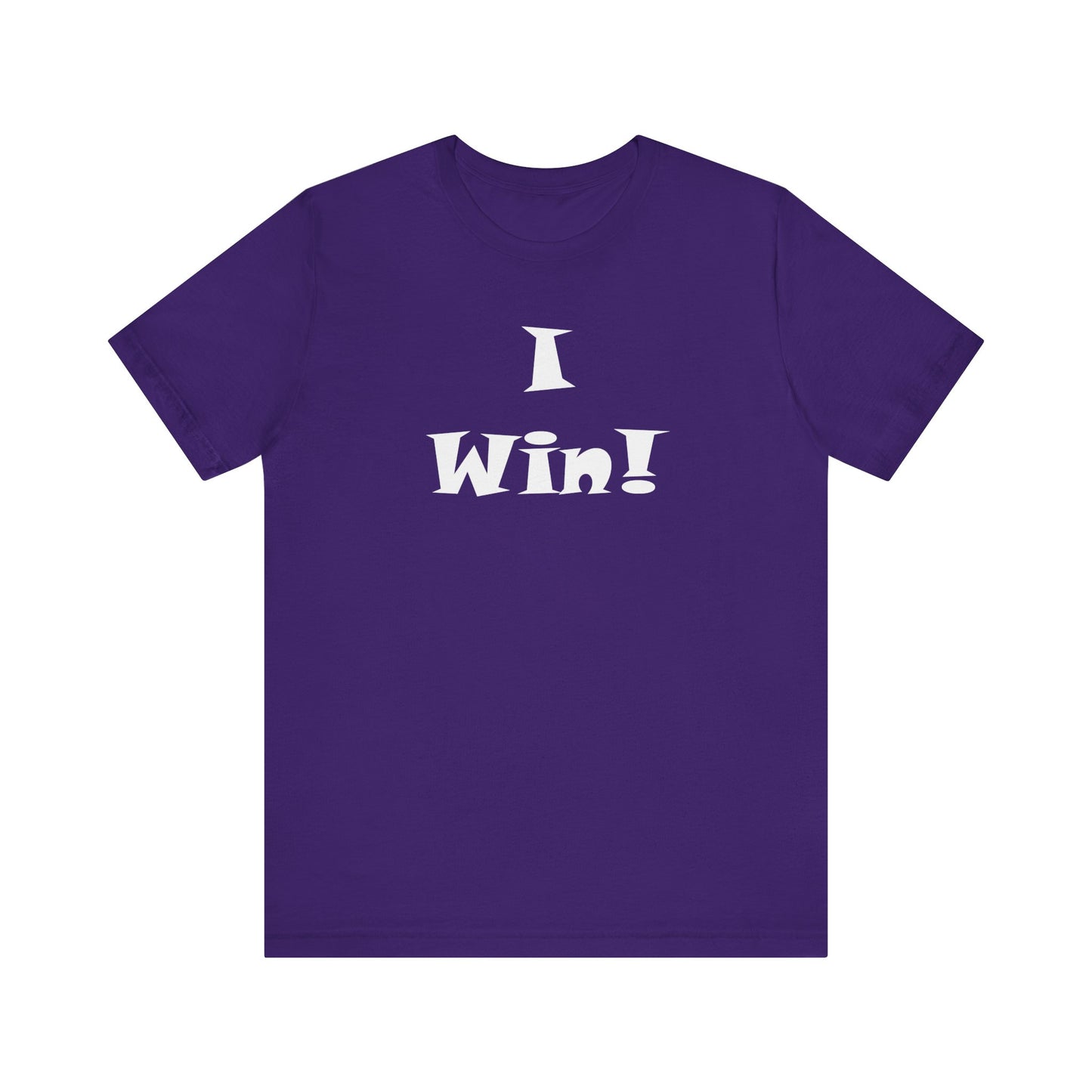 I Win! Unisex Jersey Tee - Perfect for Celebrations and Everyday Wins