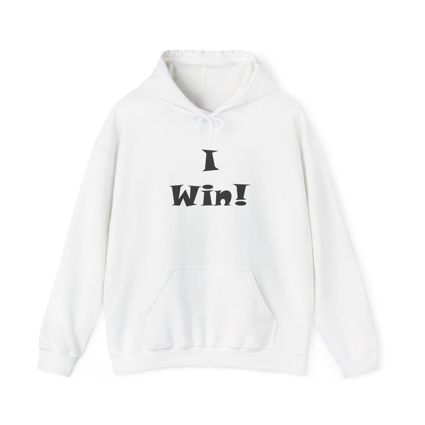 I Win! Unisex Heavy Blend™ Hooded Sweatshirt - Motivational Hoodie for Celebrations