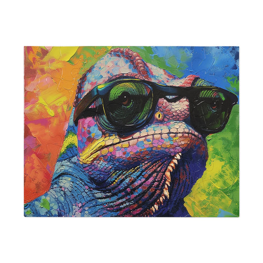 Cool Colorful Chameleon Jigsaw Puzzle (30, 110, 252, 500,1000-Piece)