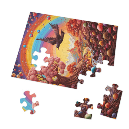 Chocolate River in the Candy Valley  Jigsaw Puzzle (30, 110, 252, 500,1000-Piece)