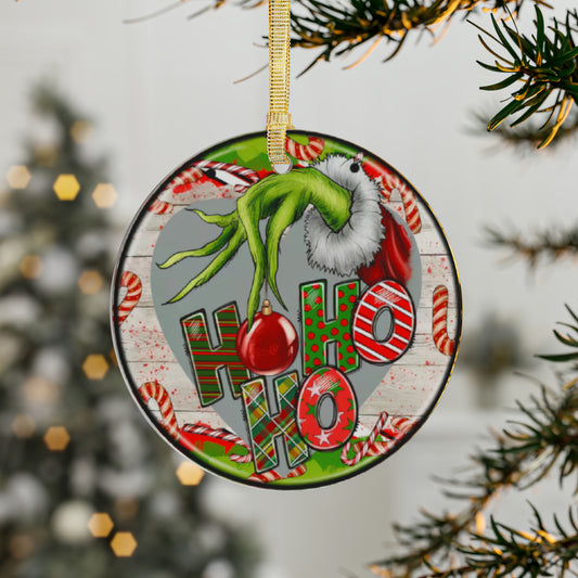 Grinch with Christmas Ball  Acrylic Ornaments