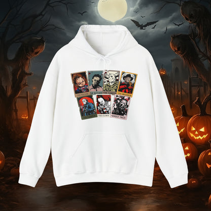 Horror Friends Tarot Cards Unisex Heavy Blend™ Hooded Sweatshirt