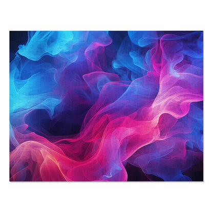 Pink and Blue Smoke  Jigsaw Puzzle (30, 110, 252, 500,1000-Piece)