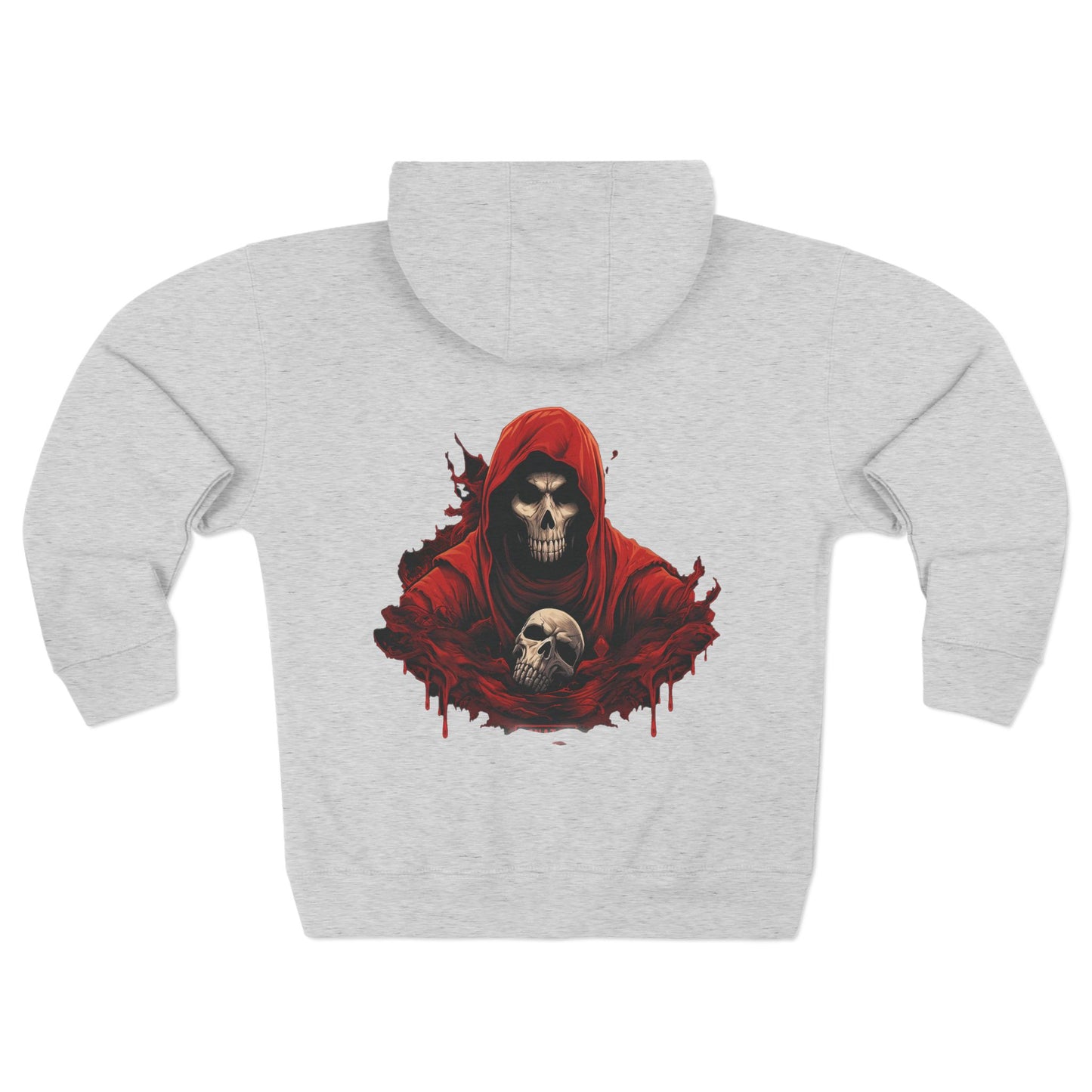 Evil Skeleton Unisex Premium Full Zip Hoodie