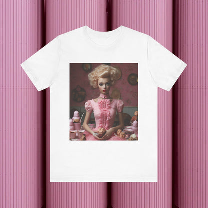 Creepy Barbie Doll Unisex Jersey Short Sleeve Tee