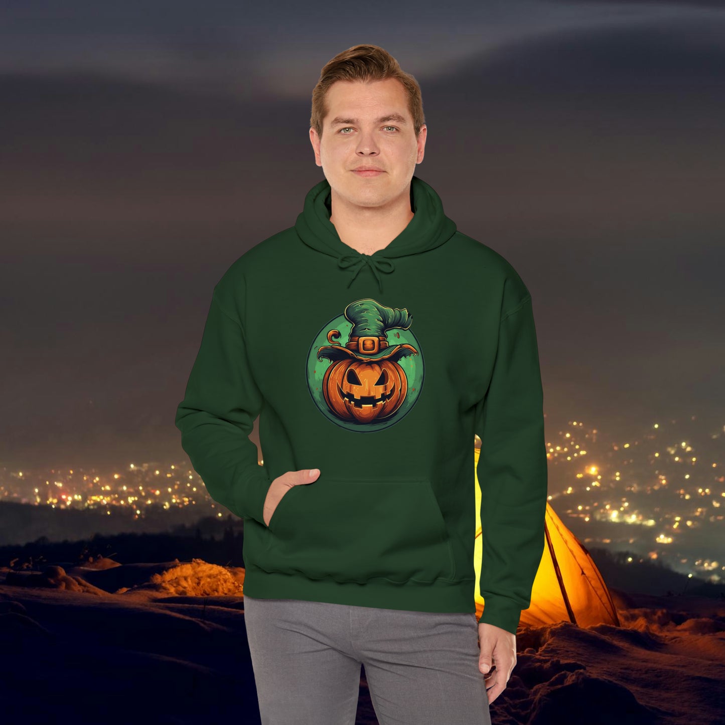 Pumpkin Head Hooded Sweatshirt
