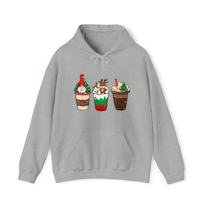 Christmas Coffee Hoodie Christmas Sweatshirt Coffee Lover Hoodie Coffee Lover Christmas Gift Hooded Sweatshirt