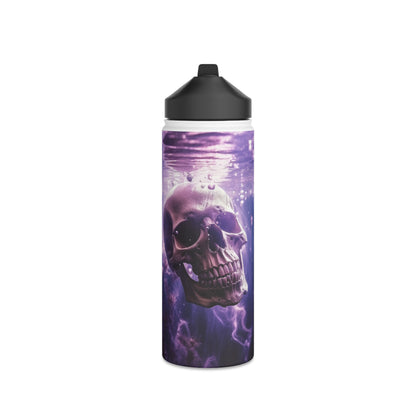 Skull in Water!  Stainless Steel Water Bottle, Standard Lid