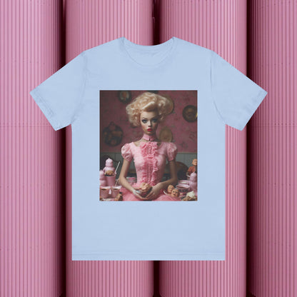 Creepy Barbie Doll Unisex Jersey Short Sleeve Tee