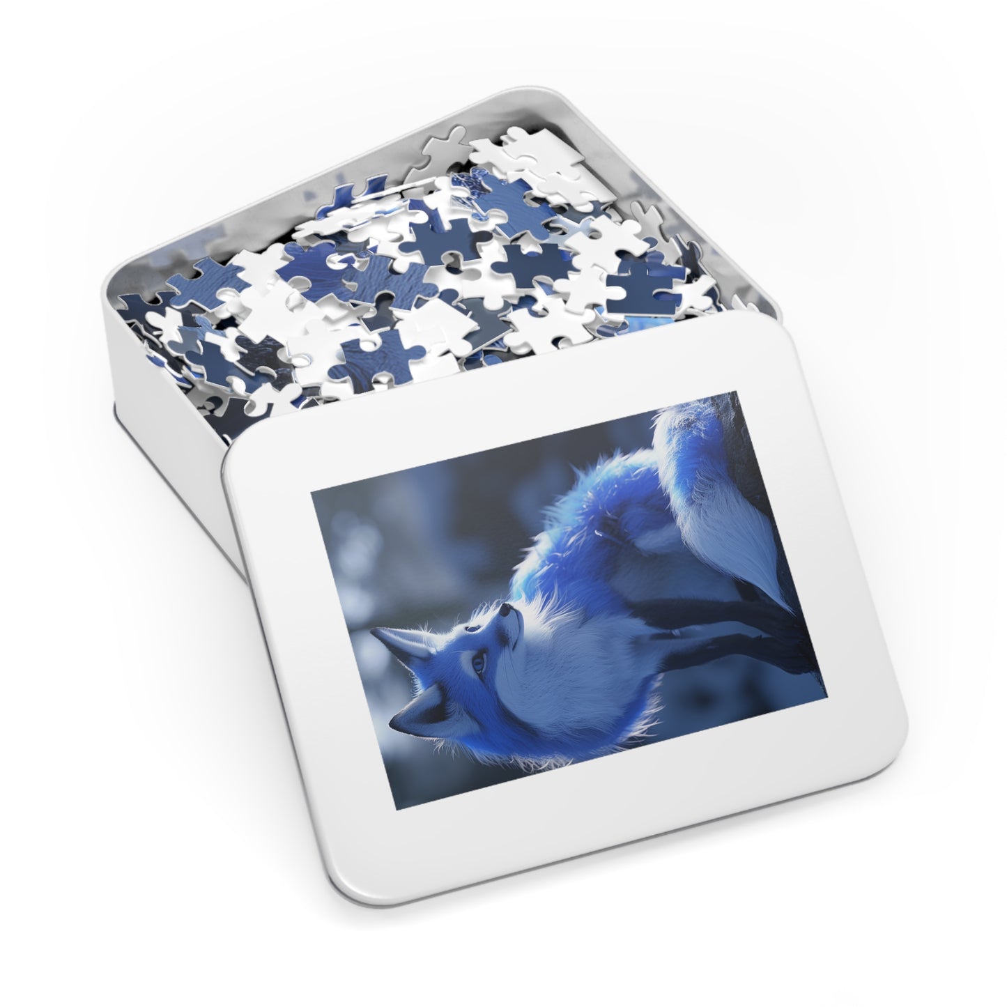 The Blue Fox  Jigsaw Puzzle (30, 110, 252, 500,1000-Piece)