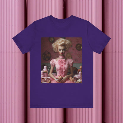 Creepy Barbie Doll Unisex Jersey Short Sleeve Tee