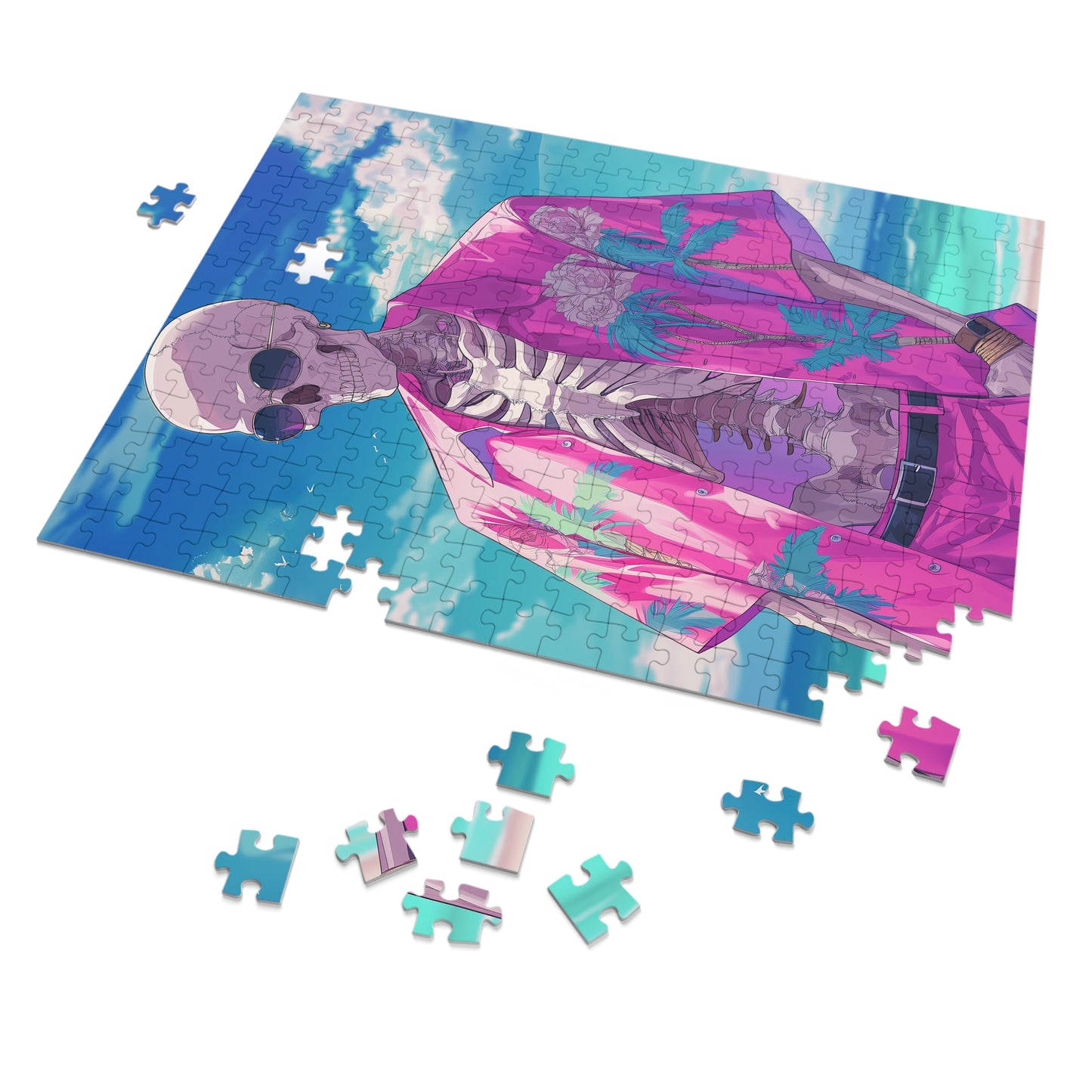 Vacation Skeleton Jigsaw Puzzle (30, 110, 252, 500,1000-Piece)