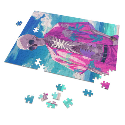 Vacation Skeleton Jigsaw Puzzle (30, 110, 252, 500,1000-Piece)