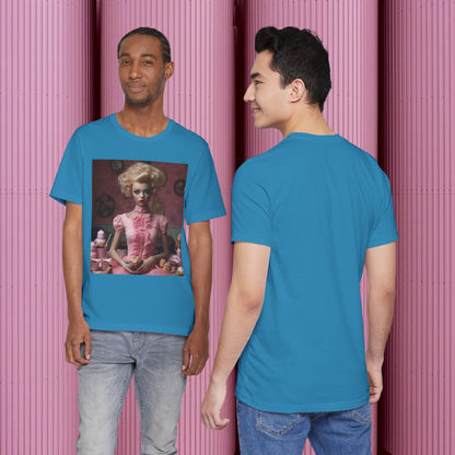 Creepy Barbie Doll Unisex Jersey Short Sleeve Tee