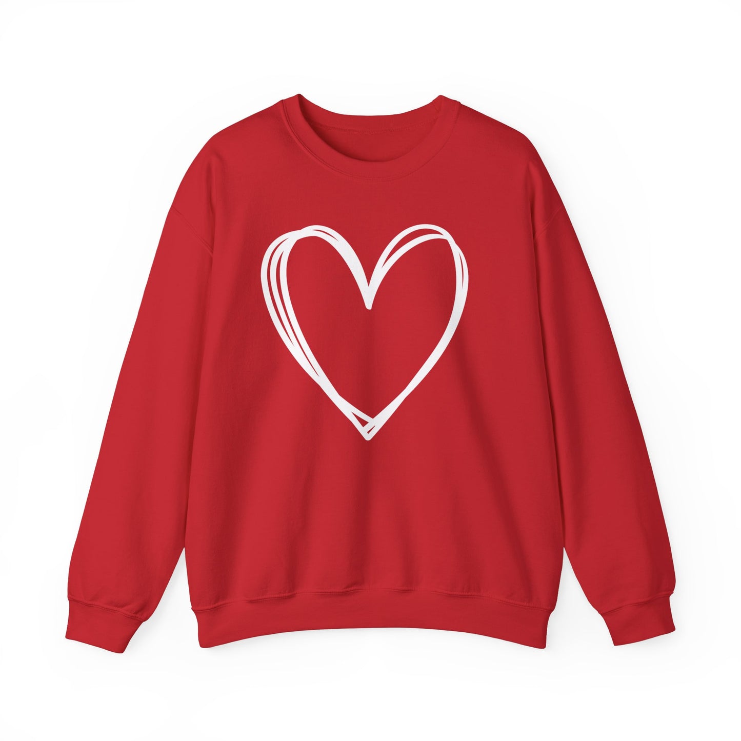 Hand-drawn Heart  Unisex Heavy Blend™ Crewneck Sweatshirt