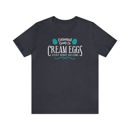 Cottontail Candy Co  Cream Eggs  Unisex Jersey Short Sleeve Tee