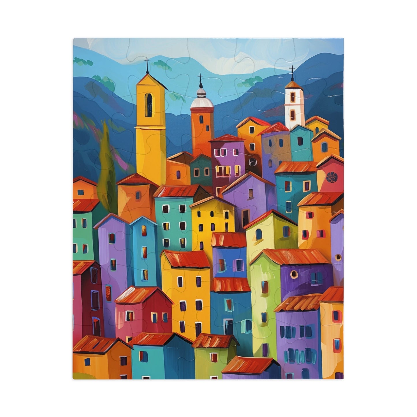 Italian Village Jigsaw Puzzle (30, 110, 252, 500,1000-Piece)