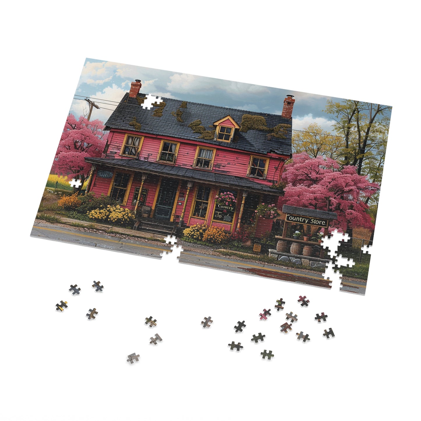 Country Store in Spring  Jigsaw Puzzle (30, 110, 252, 500,1000-Piece)