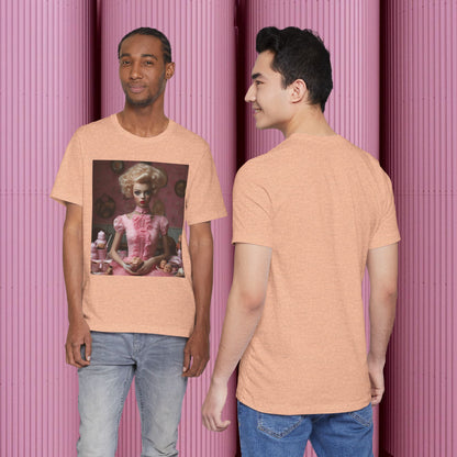 Creepy Barbie Doll Unisex Jersey Short Sleeve Tee