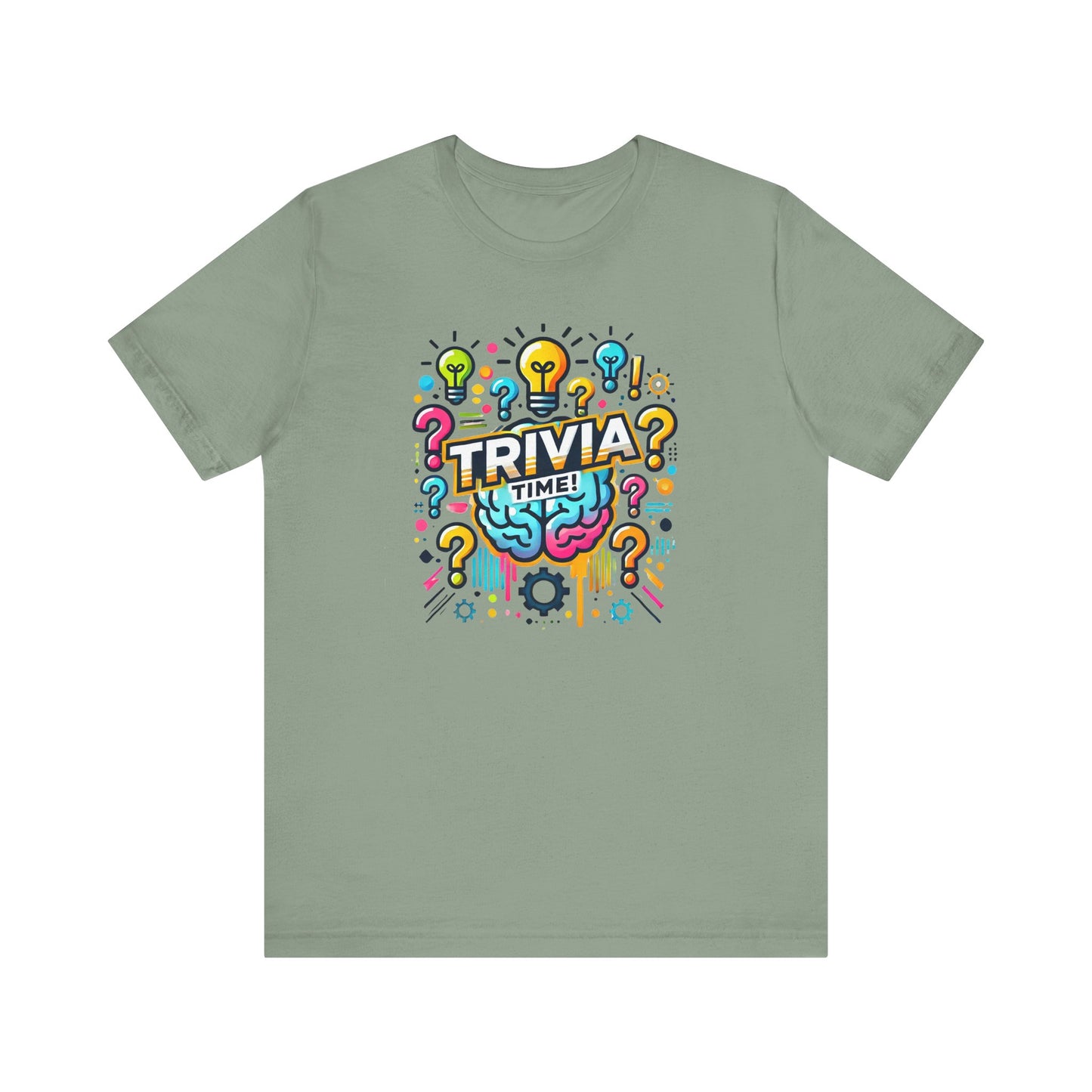 Trivia Time Unisex Short Sleeve Tee - Fun & Colorful Quiz Shirt