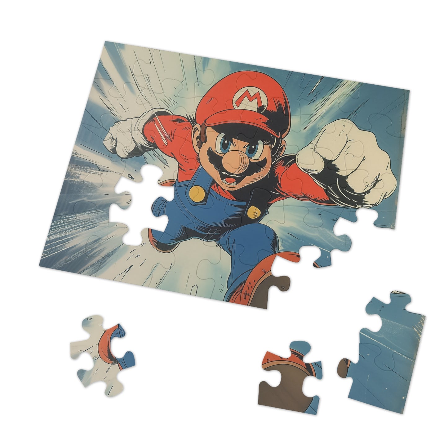 Mario Power Jigsaw Puzzle (30, 110, 252, 500,1000-Piece)