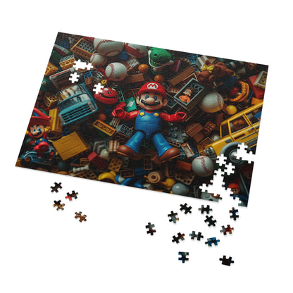 Mario and Toys  Jigsaw Puzzle (30, 110, 252, 500,1000-Piece)