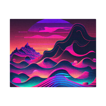 Magical Neon Mountains   Jigsaw Puzzle (30, 110, 252, 500,1000-Piece)