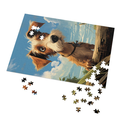 Cute Dog Looking For Home Jigsaw Puzzle (30, 110, 252, 500,1000-Piece)