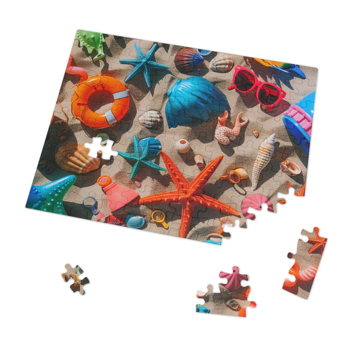 Beach Toys Jigsaw Puzzle (30, 110, 252, 500,1000-Piece)