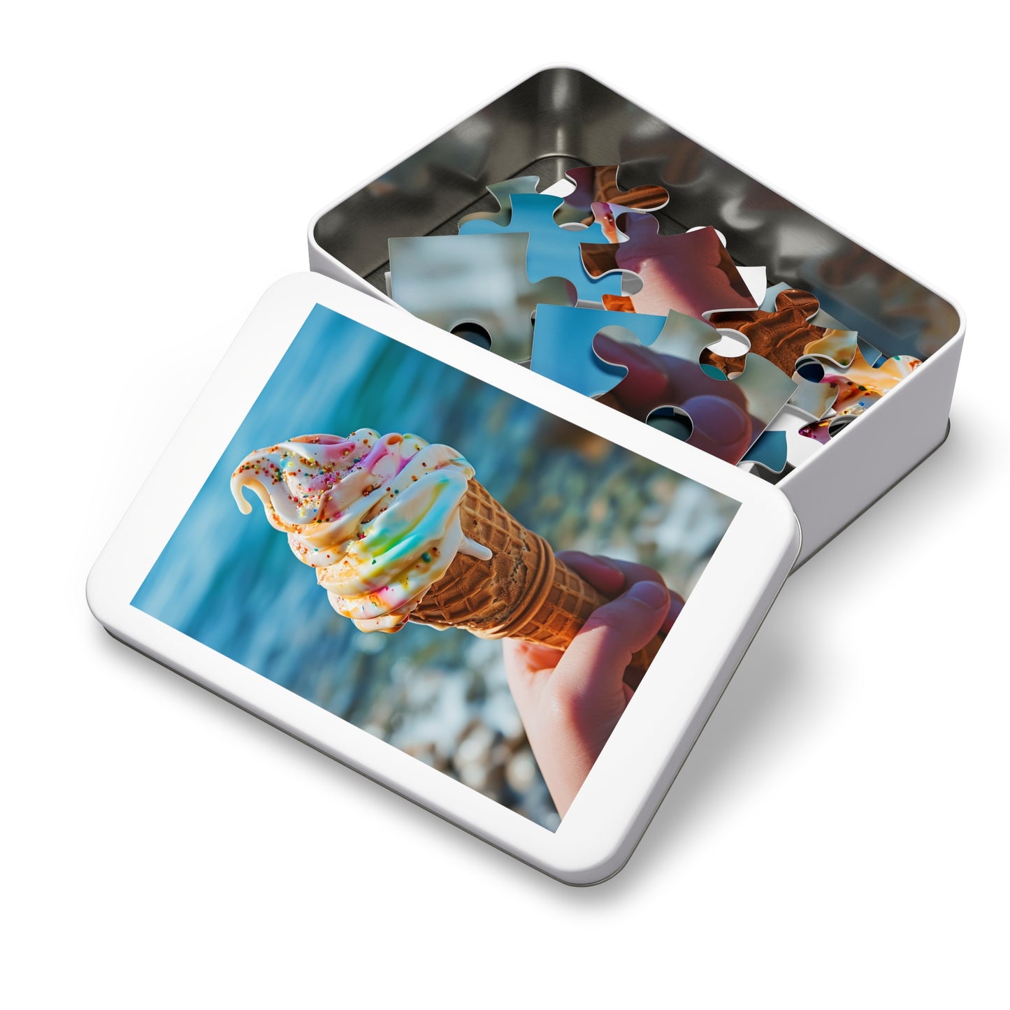 Summer Ice Cream Cone Jigsaw Puzzle (30, 110, 252, 500,1000-Piece)