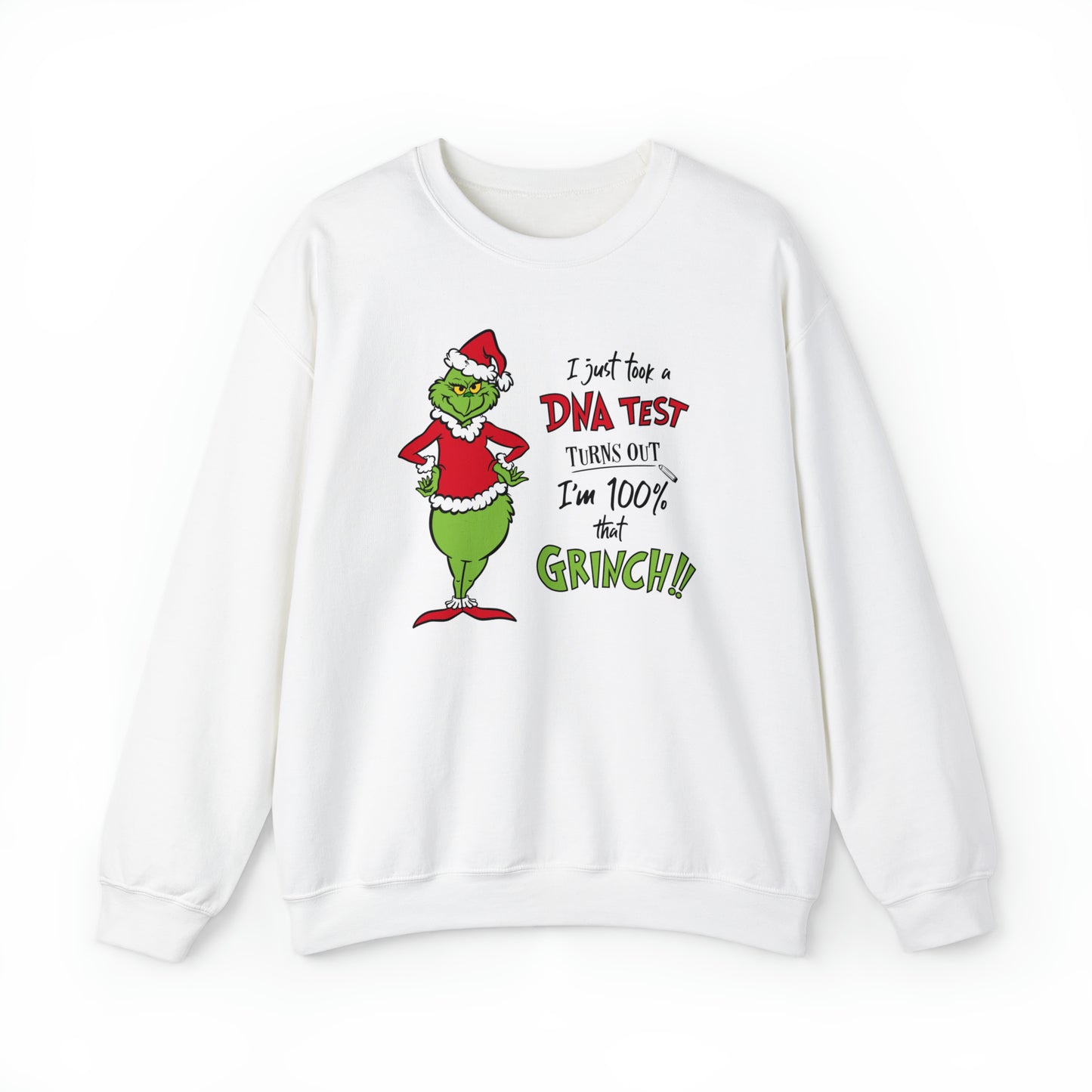 Grinch DNA Results  Unisex Heavy Blend™ Crewneck Sweatshirt