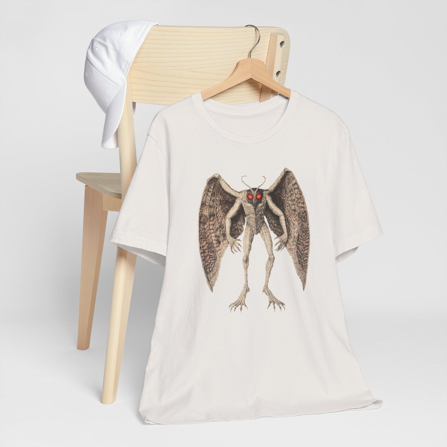 Mothman Unisex Jersey Tee - Paranormal Graphic T-Shirt