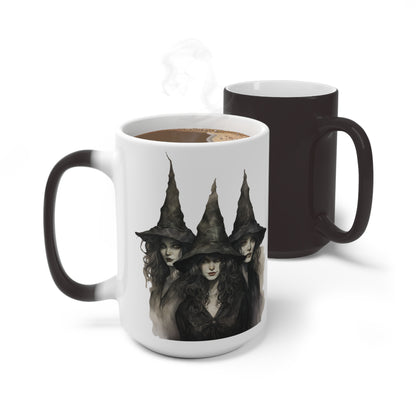 Classic Witch Picture, Halloween Mug, Color Changing Mug