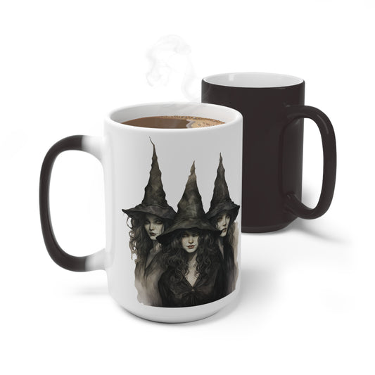 Classic Witch Picture, Halloween Mug, Color Changing Mug