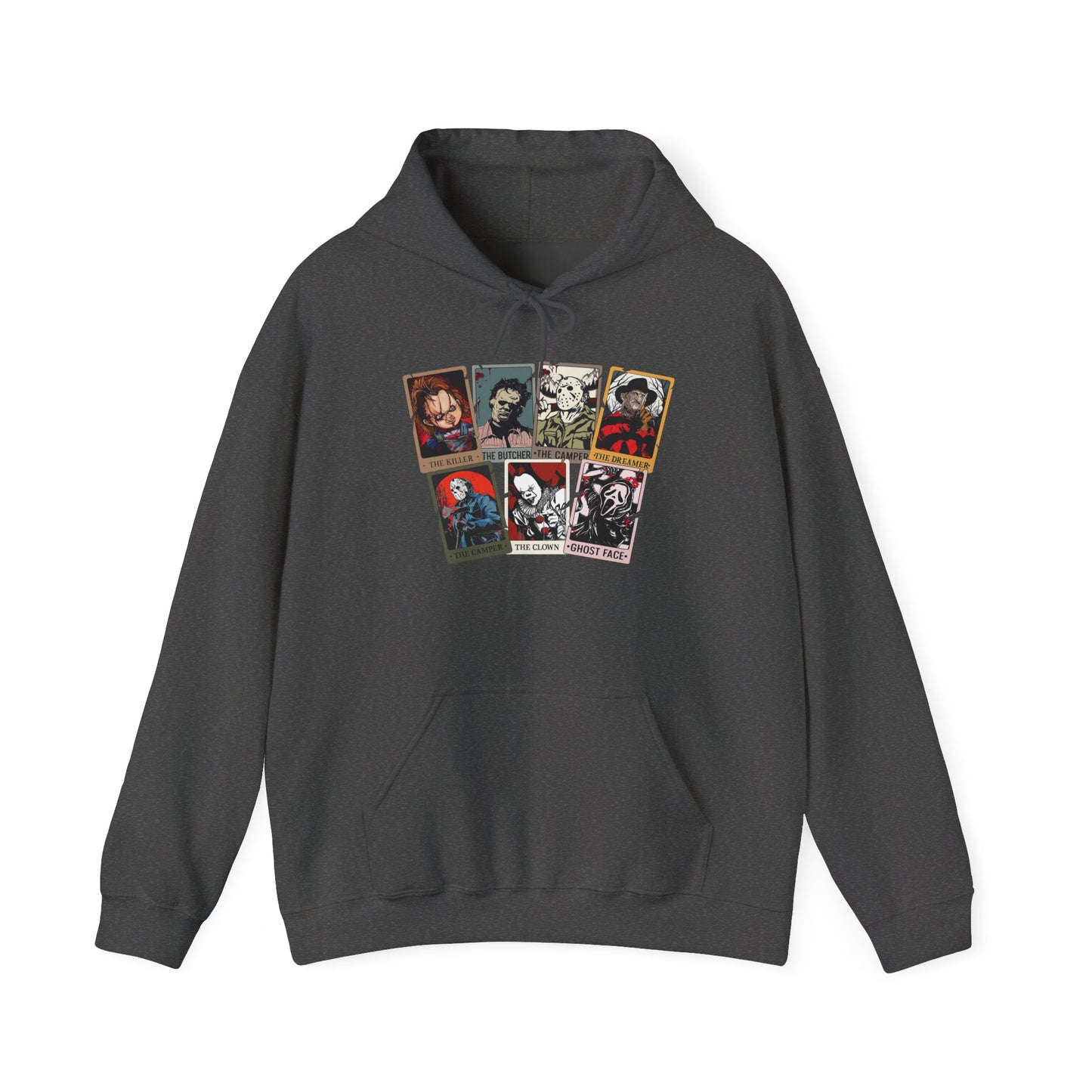 Horror Friends Tarot Cards Unisex Heavy Blend™ Hooded Sweatshirt