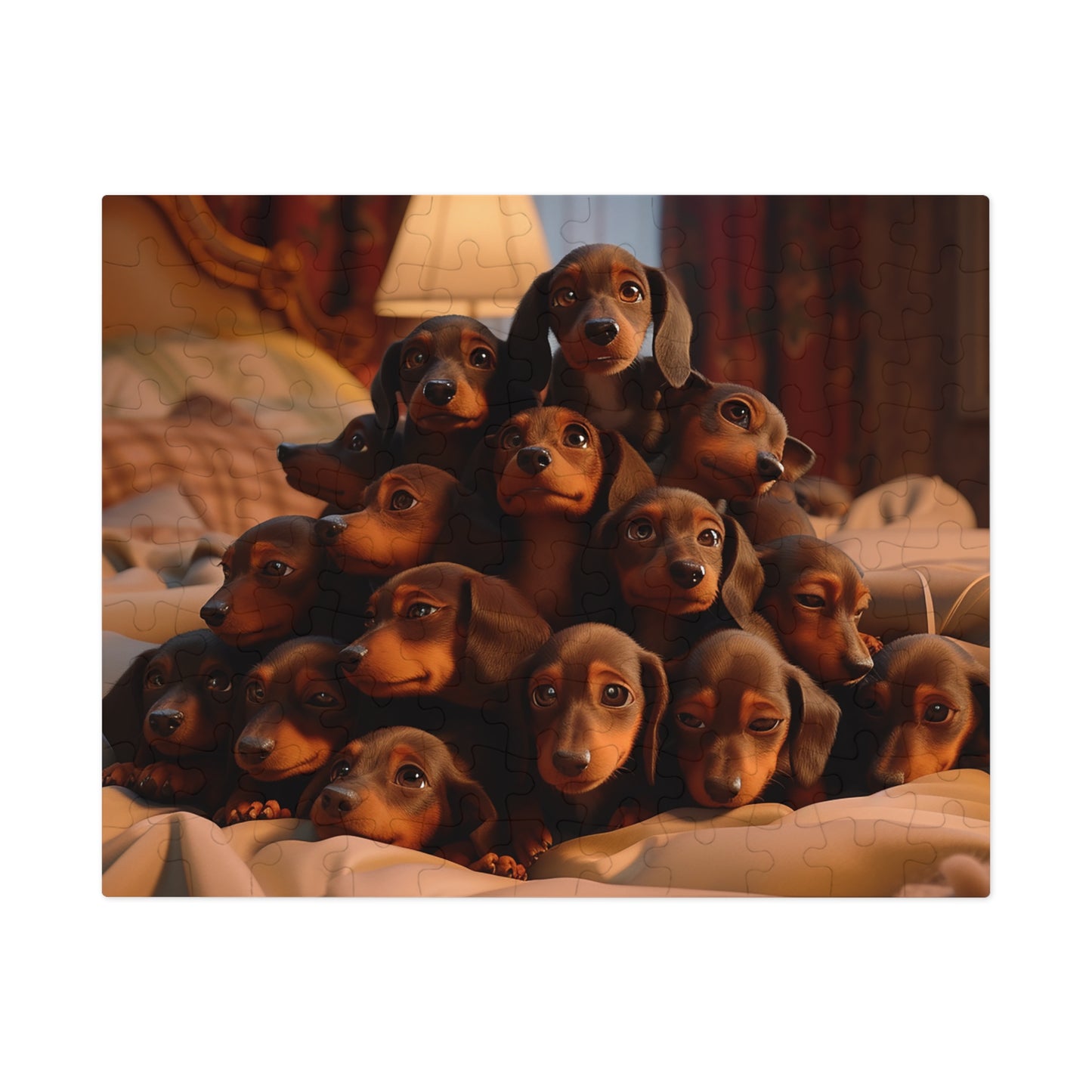 Pile o Puppies!  Jigsaw Puzzle (30, 110, 252, 500,1000-Piece)