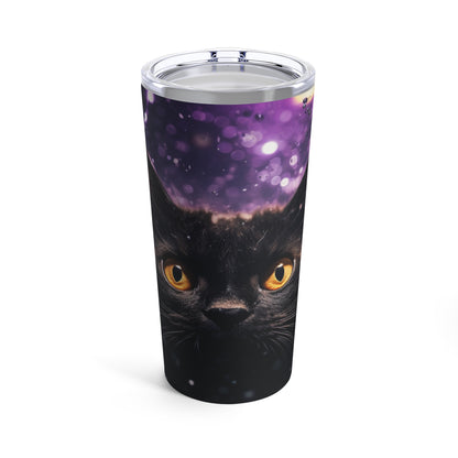 Black Cat Halloween Tumbler