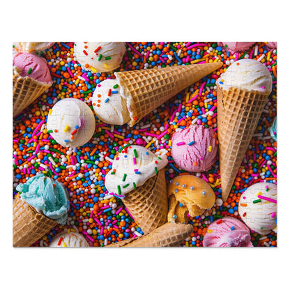 Ice Cream and Sprinkles  Jigsaw Puzzle (30, 110, 252, 500,1000-Piece)